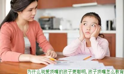 为什么说爱顶嘴的孩子更聪明,孩子顶嘴怎么教育