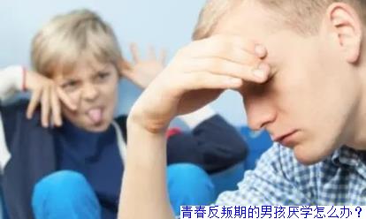 青春反叛期的男孩厌学怎么办？
