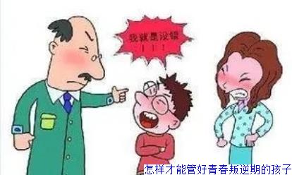 怎样才能管好青春叛逆期的孩子