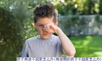 孩子叛逆不回家怎么办(叛逆期的孩子不回家怎么办)