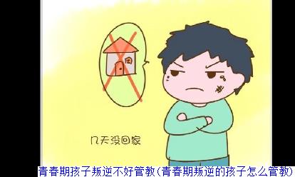 青春期孩子叛逆不好管教(青春期叛逆的孩子怎么管教)