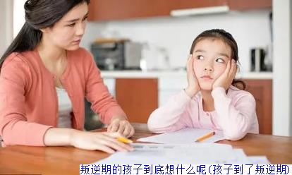 叛逆期的孩子到底想什么呢(孩子到了叛逆期)