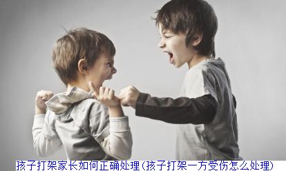 孩子打架家长如何正确处理(孩子打架一方受伤怎么处理)　