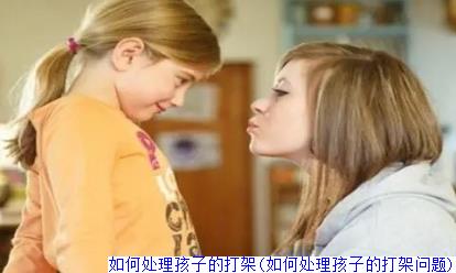 如何处理孩子的打架(如何处理孩子的打架问题)